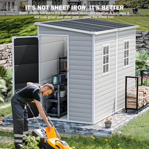 8x4 FT Resin Lean to Shed