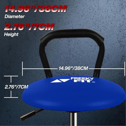 Garage Stool Adjustable Height Swivel Work Mechanic Shop Stool with Backrest