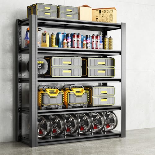 78" H Garage Shelving 3000LBS Heavy Duty Storage Racks