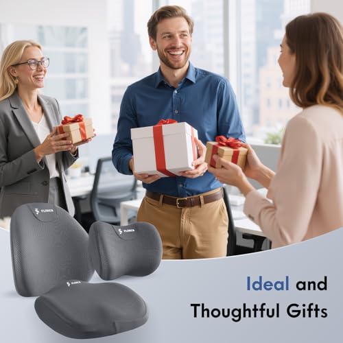 Seat Cushion and Lumbar Support Pillow for Office Chair Car