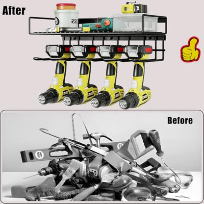 Power Tool Organizer Heavy Duty Wall Mount Drill Tools Holder