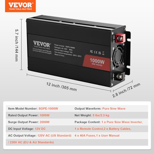 1000W Pure Sine Wave Inverter