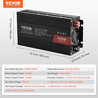 1000W Pure Sine Wave Inverter
