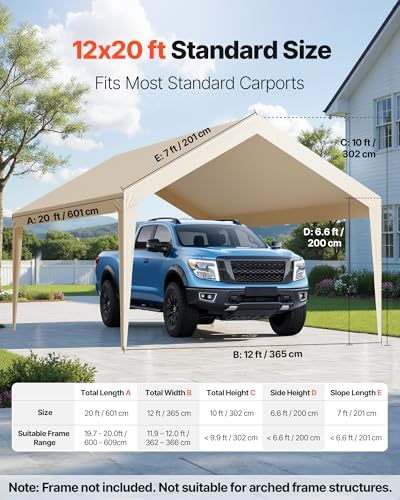 Carport Replacement Canopy Cover
