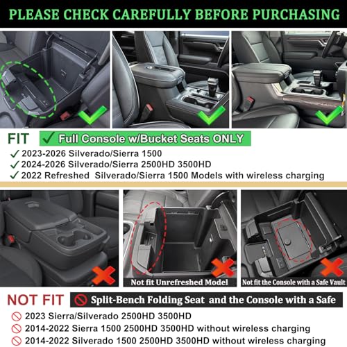 Full Center Console Organizer for Chevy Silverado