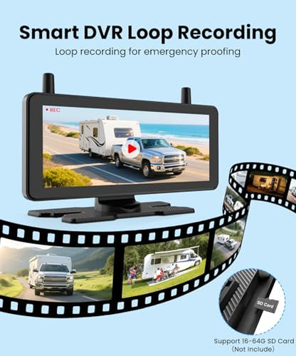 2 Solar Wireless Backup Camera System (3 Count)