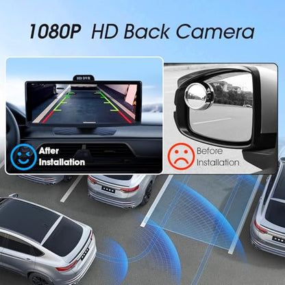 10.26" Portable Wireless Apple CarPlay Screen for Car