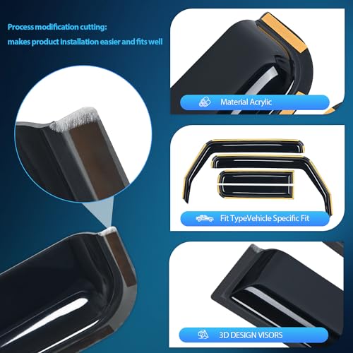 in Channel Window Visors for Wrangler JL 2018