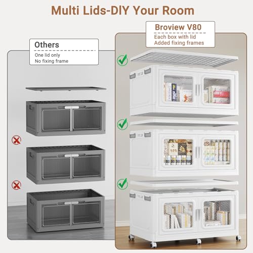200 Qt Extra Large Stackable Storage Bin with Lids (4 Count)
