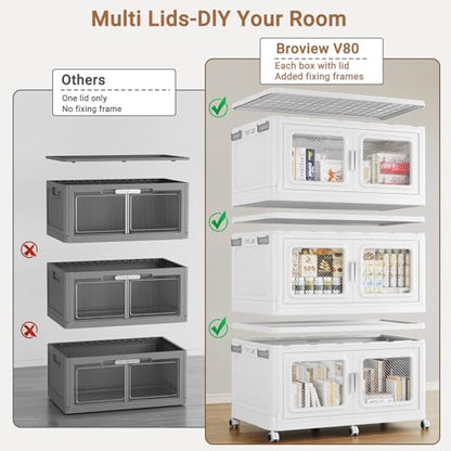 50 Qt Extra Large Stackable Storage Bin with Lids