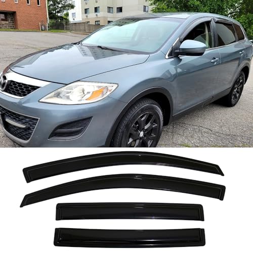 4pcs Window Visors Rain Guards for 2007 (4 Count)