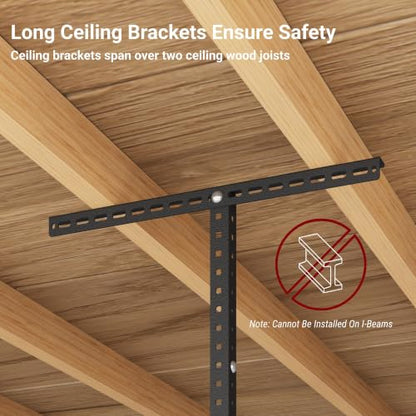 3x8ft Overhead Garage Storage Rack