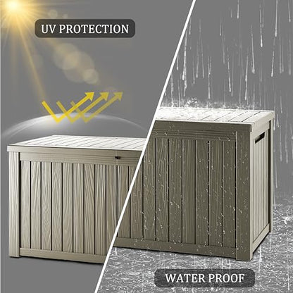 150 Gallon Lockable Resin Deck Box