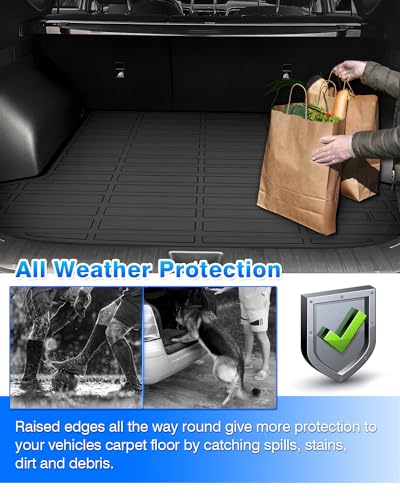 Floor Mats Cargo Liner Custom Fit for Hyundai Tucson PHEV 2022 2023 2024 2025 Accessories All Weather Carpet Protection TPE Odorless