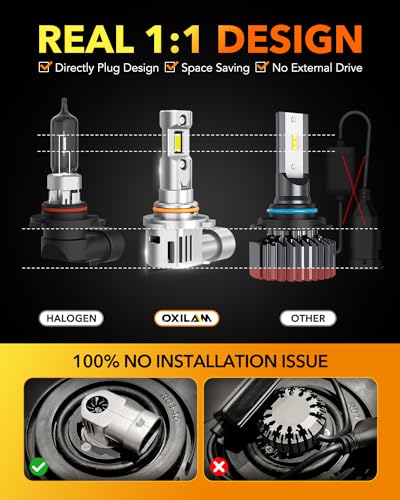 H11 9005 LED Light Bulbs Combo (4 Count)