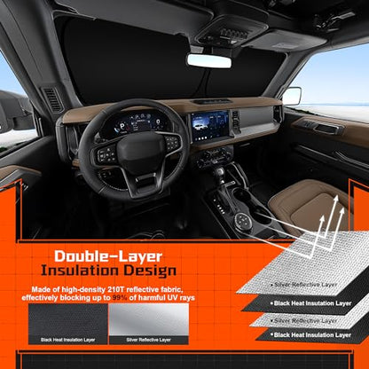 Custom Fit Windshield Sun Shade for Honda Civic 2006