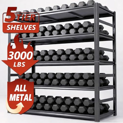 Adjustable 5 Tier Garage Shelving