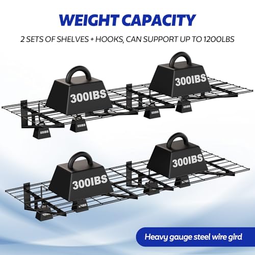 2 x 6 ft Garage Wall Shelving (2 Count)