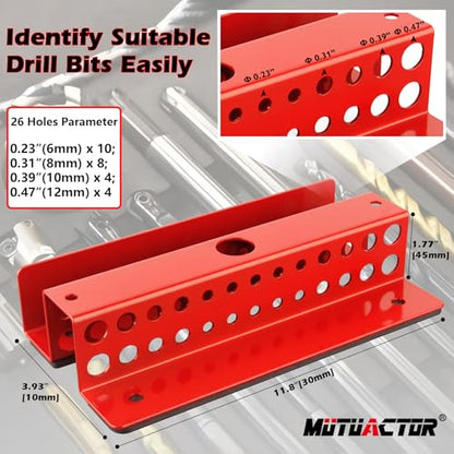 Drill Bit Organizer Heavy Duty