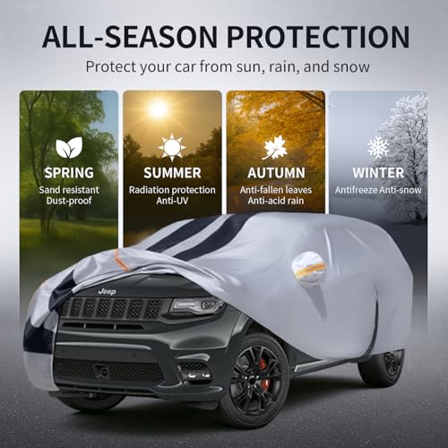 Multi Layer Car Cover Custom Fit for Jeep Grand Cherokee