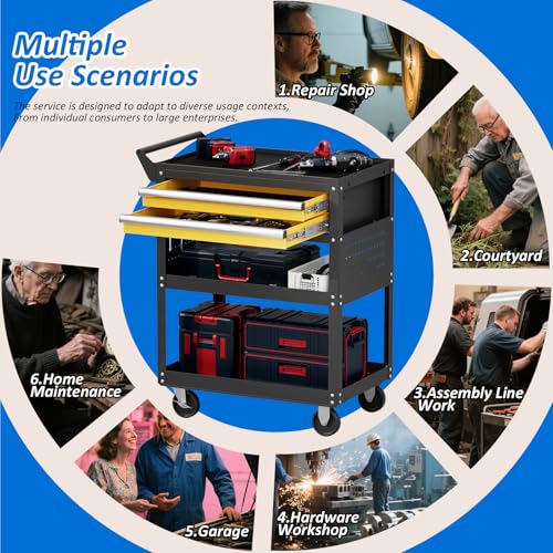 5 Tier Heavy Duty Tool Cart