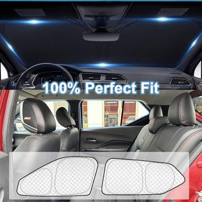 6pcs Thicken Sun Shades for Nissan Kicks 2018 (6 Count)