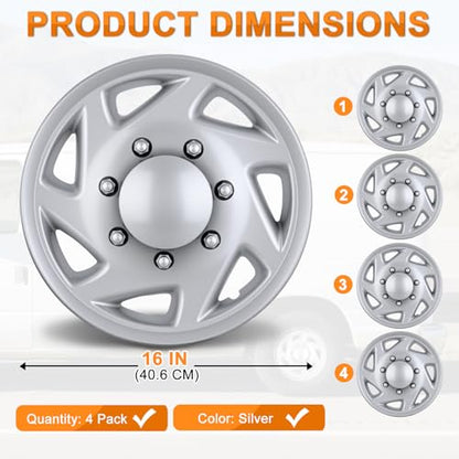 Wheel Cover Hubcaps 16 Inch for Ford Truck CEG 1998 (4 Count)