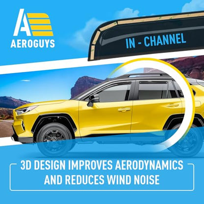 Extra Durable Window Deflectors in (4 Count)