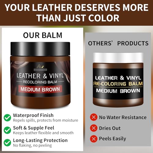 Leather Recoloring Balm with 100ml Mink Oil