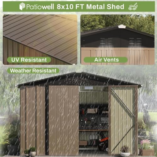 8x10 FT Outdoor Storage Shed