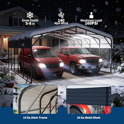20x25FT Metal Carport w