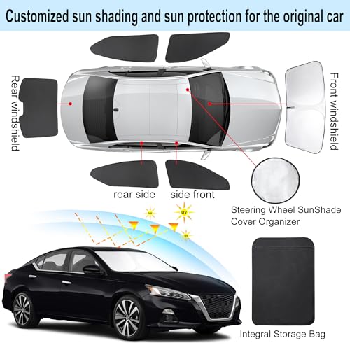 6PCS Window Shades for Nissan Altima 2019 (6 Count)