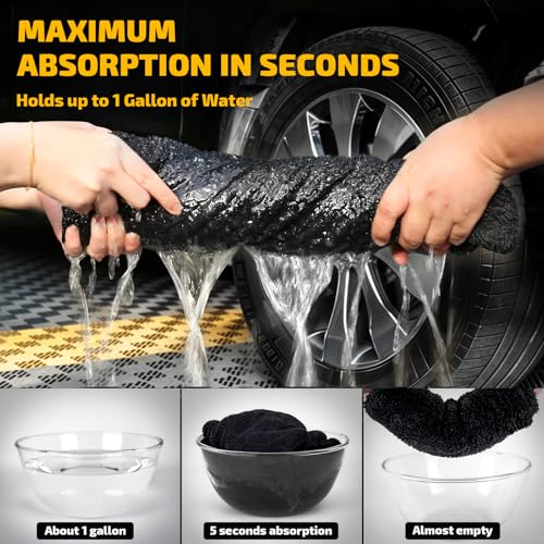 2 Pack 1200 GSM Car Drying Towels
