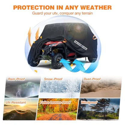 UTV Cover Heavy Waterproof Denier Oxford Cloth for Polaris RZR Yamaha Can