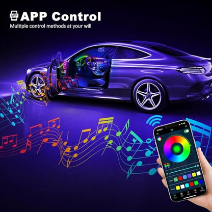 Acrylic Interior Car LED Strip Light with Wireless APP