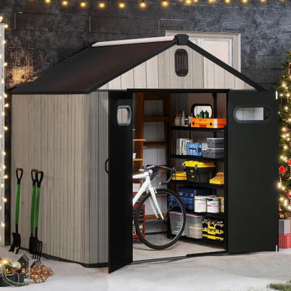 Domi 8x8 FT Resin Outdoor Storage Shed