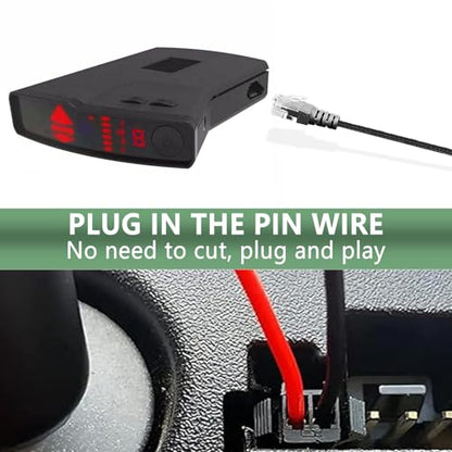 Radar Detector Mount+Radar Detector Hard Wire Power Cord Mirror Wire Plug
