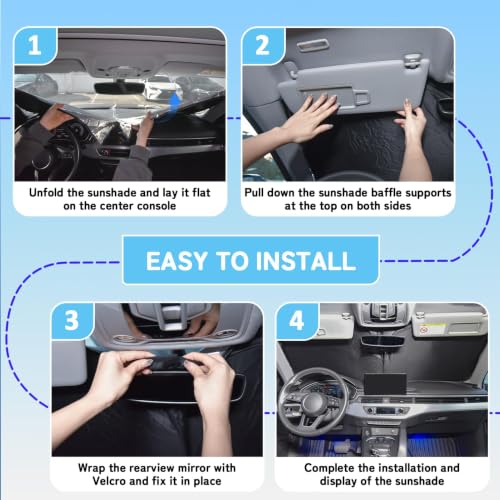 Custom Fit Windshield Sun Shade for Nissan Altima 2007
