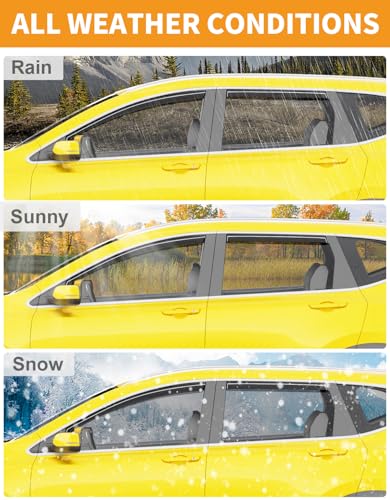 in Channel Window Visors Rain Guards for Honda CRV CR