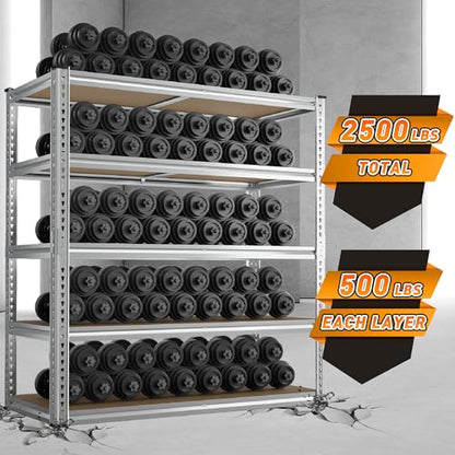 2500LBS Garage Shelving (5 Count)