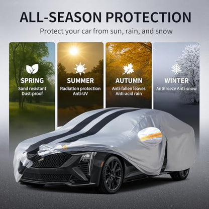 Multi Layer Car Cover Custom Fit for Cadillac CT5