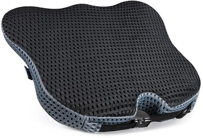 Wedge Car Seat Cushion for Better Visibility & Sciatica Pain Relief