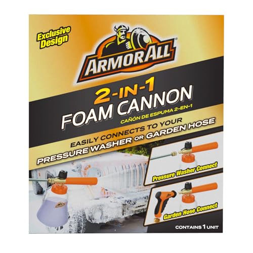 2-in-1 Foam Cannon Kit for Garden Hoses and Power Washers