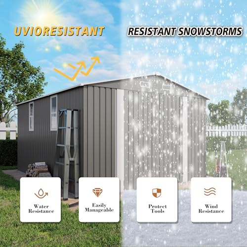 10x12x6.7FT Outdoor Storage Shed