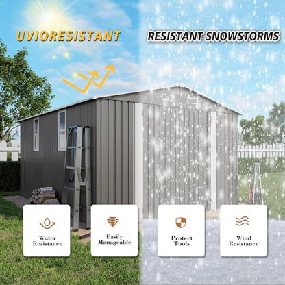 10x12x6.7FT Outdoor Storage Shed
