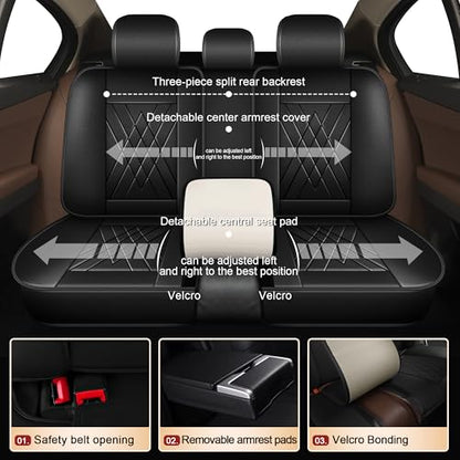 2 Front Car Seat Covers for Toyota Venza 2009