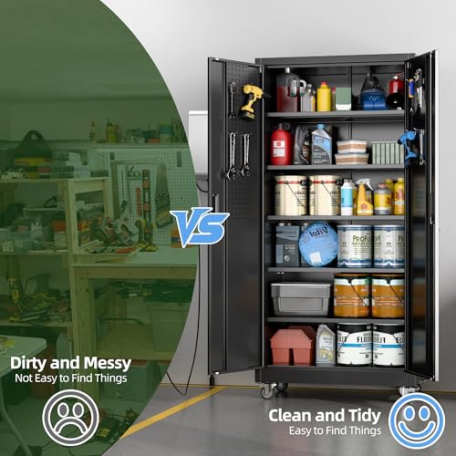 71" Metal Storage Cabinet