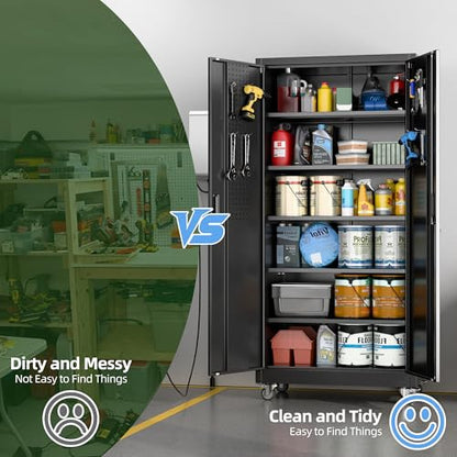 71" Metal Storage Cabinet