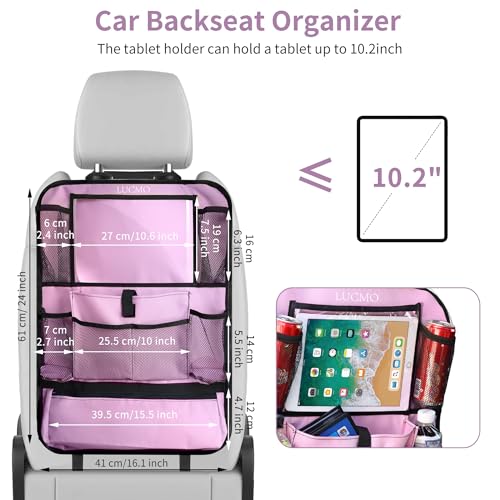 Car Backseat Organizer with Touch Screen Tablet Holder (22.9281 Ounce)