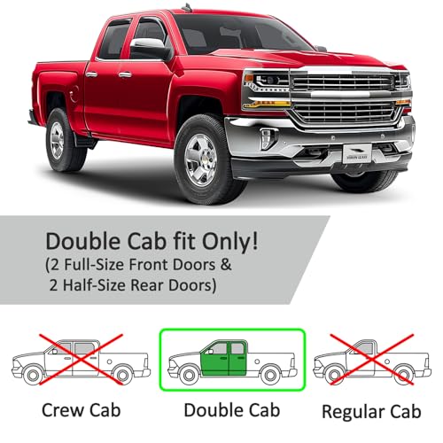 in Channel Extra Durable Rain Guards for Trucks Chevrolet